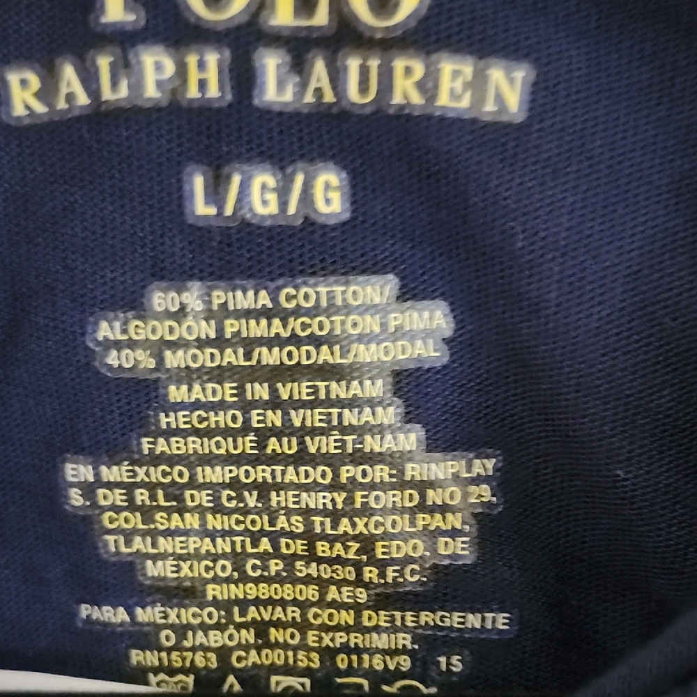 Polo by Ralph Lauren Blue Long Sleeve Tee - Picture 3 of 7